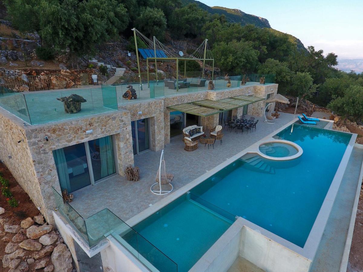 Summerwine Luxury Villa Sea View Private Pool Spartylas Eksteriør bilde