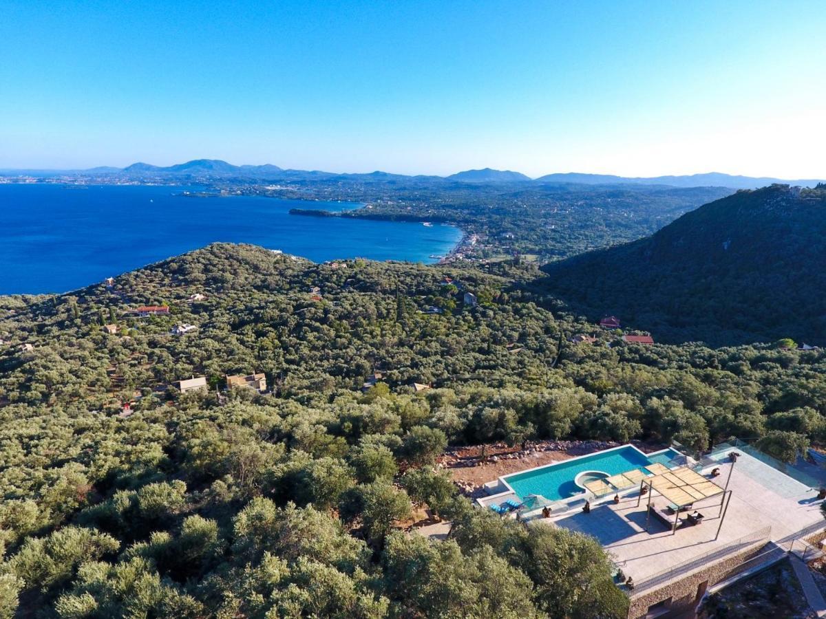 Summerwine Luxury Villa Sea View Private Pool Spartylas Eksteriør bilde