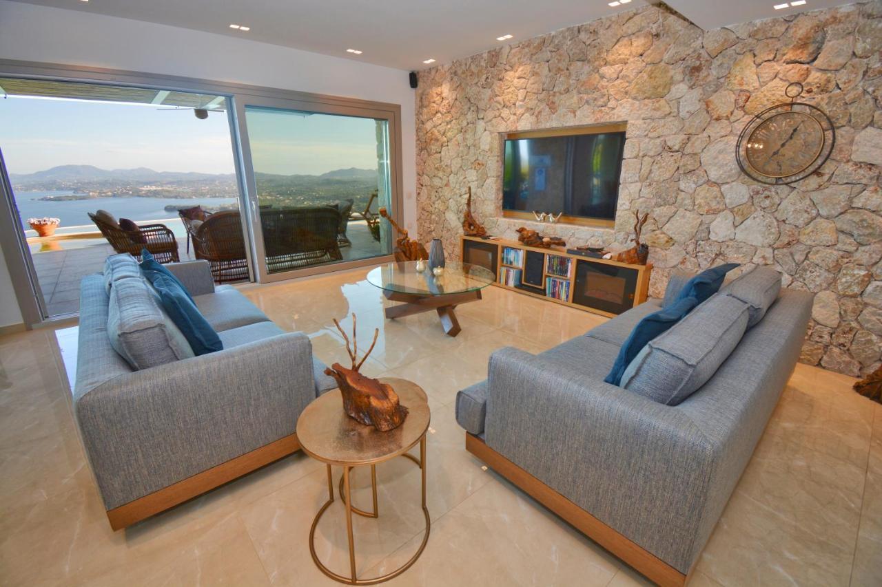 Summerwine Luxury Villa Sea View Private Pool Spartylas Eksteriør bilde