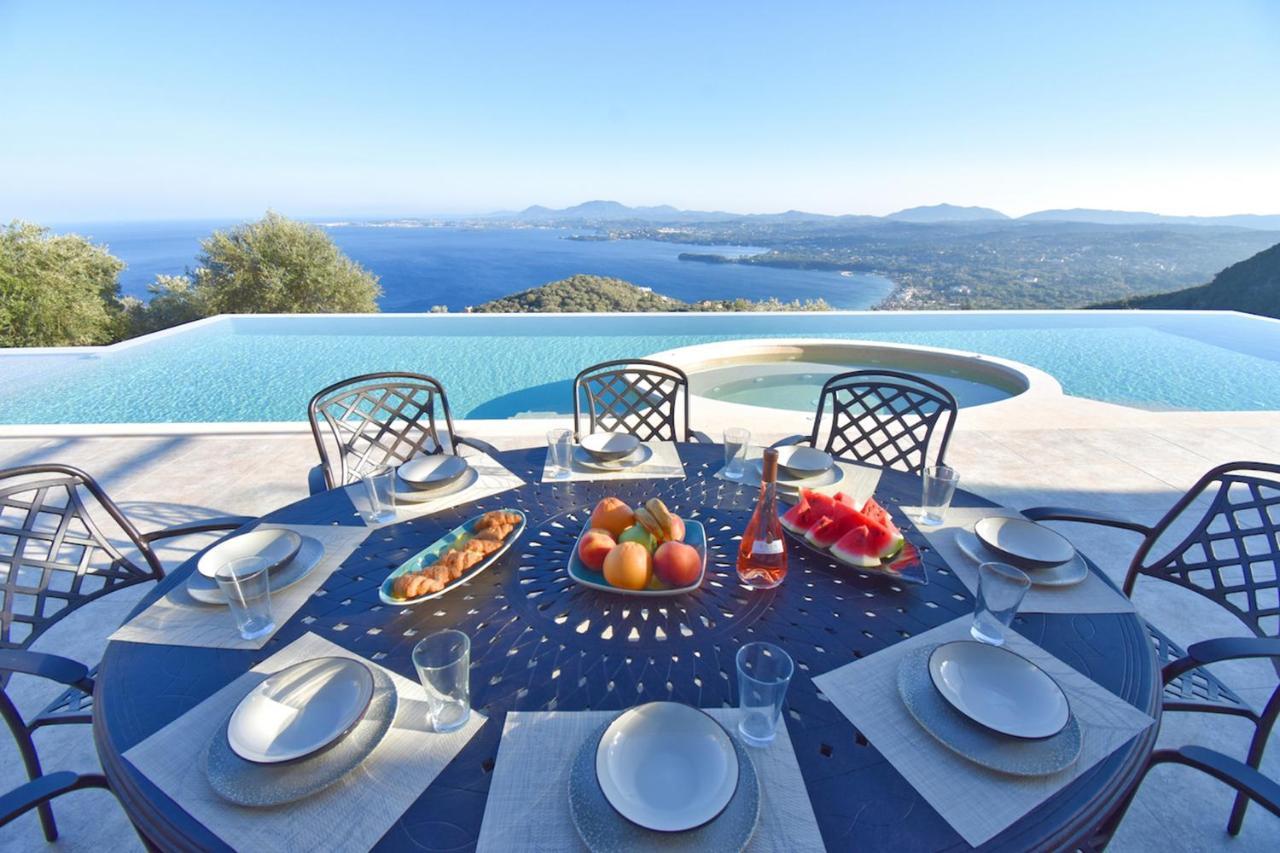 Summerwine Luxury Villa Sea View Private Pool Spartylas Eksteriør bilde