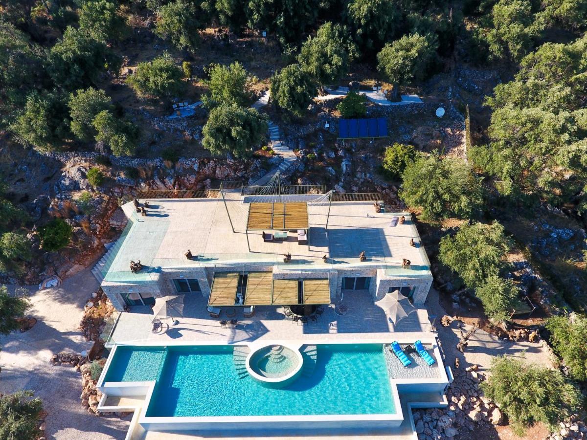 Summerwine Luxury Villa Sea View Private Pool Spartylas Eksteriør bilde