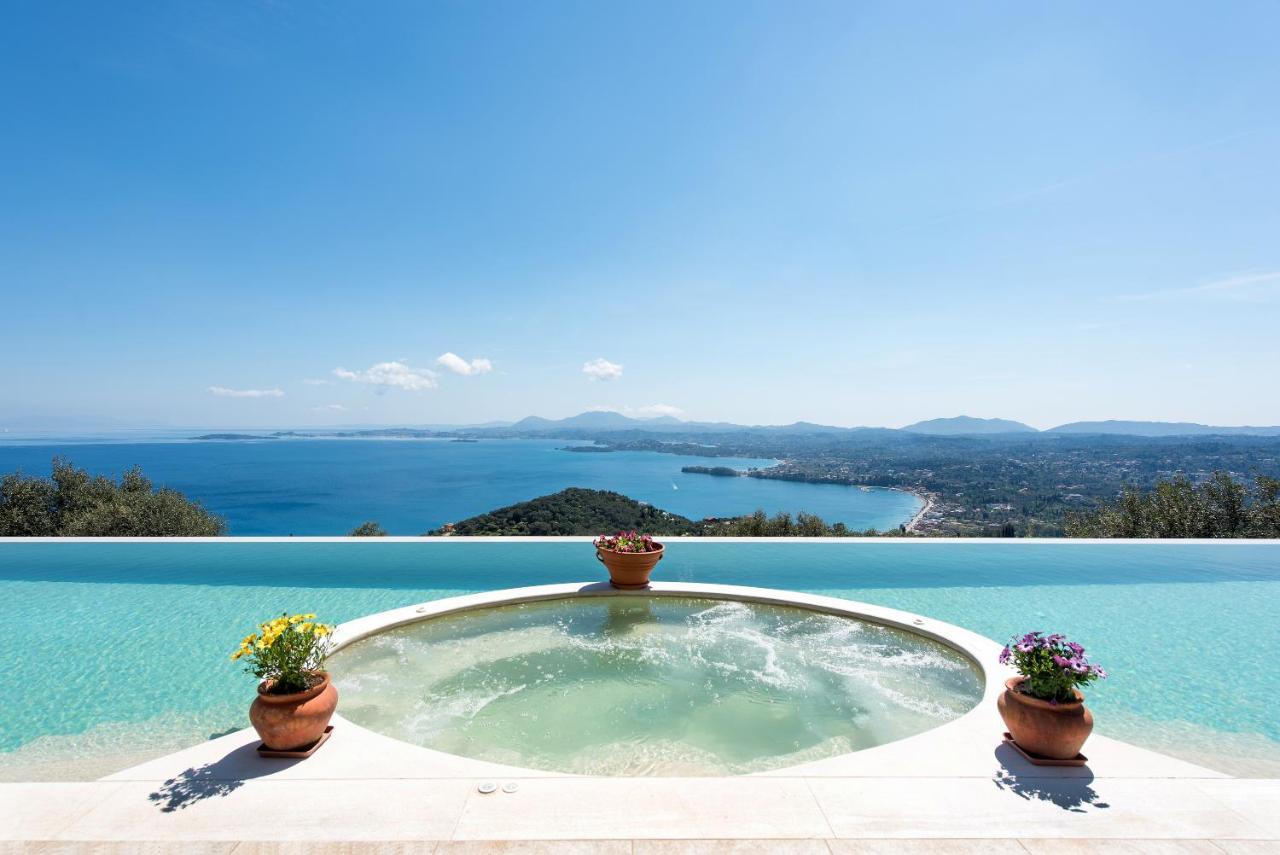 Summerwine Luxury Villa Sea View Private Pool Spartylas Eksteriør bilde
