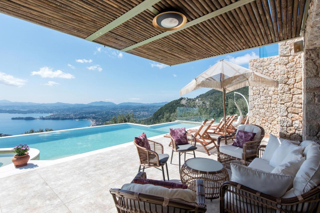 Summerwine Luxury Villa Sea View Private Pool Spartylas Eksteriør bilde