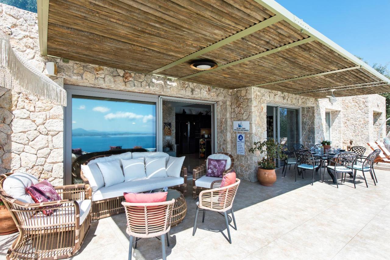 Summerwine Luxury Villa Sea View Private Pool Spartylas Eksteriør bilde