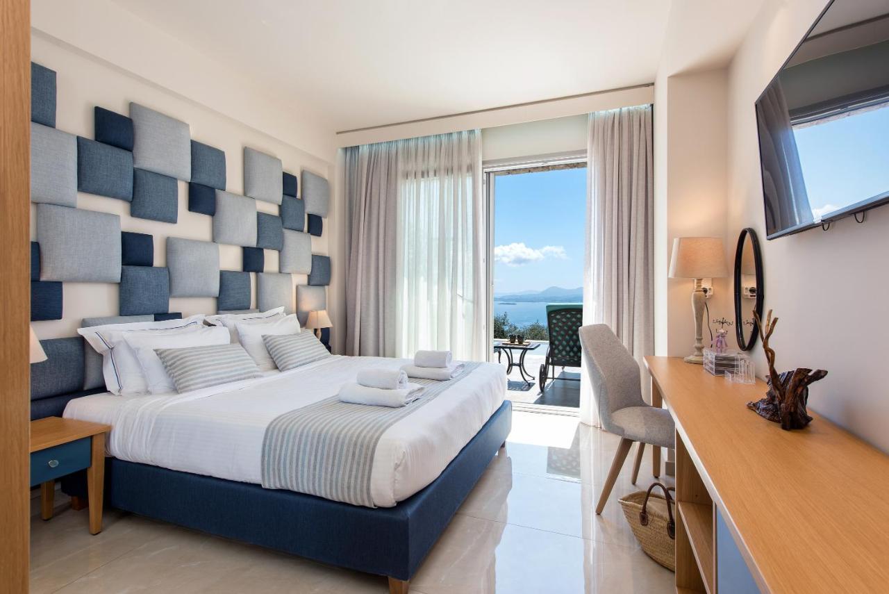 Summerwine Luxury Villa Sea View Private Pool Spartylas Eksteriør bilde