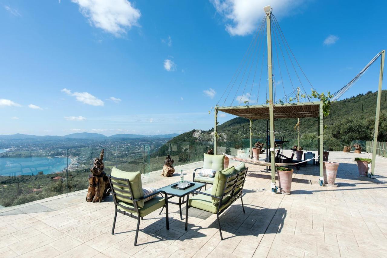 Summerwine Luxury Villa Sea View Private Pool Spartylas Eksteriør bilde
