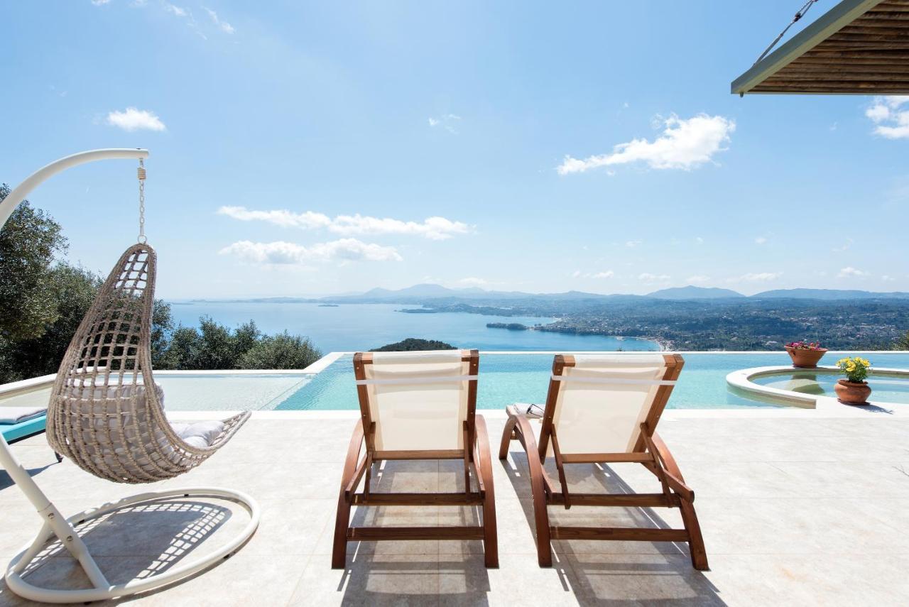 Summerwine Luxury Villa Sea View Private Pool Spartylas Eksteriør bilde
