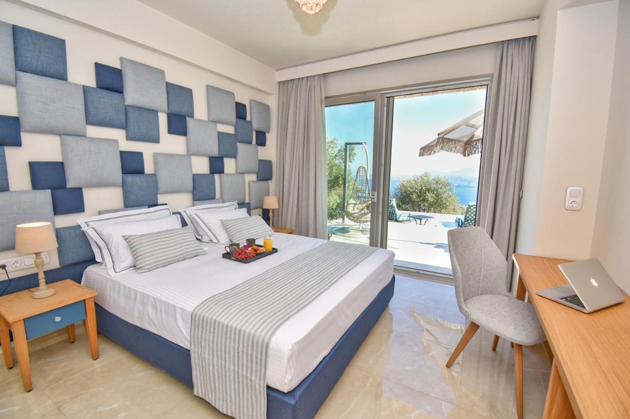 Summerwine Luxury Villa Sea View Private Pool Spartylas Eksteriør bilde