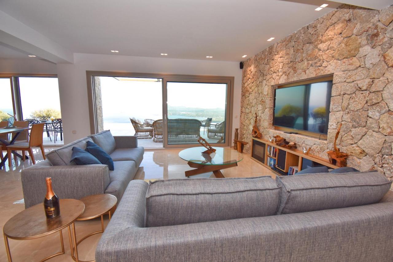 Summerwine Luxury Villa Sea View Private Pool Spartylas Eksteriør bilde