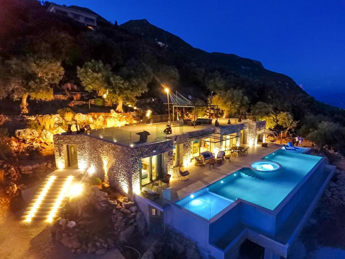 Summerwine Luxury Villa Sea View Private Pool Spartylas Eksteriør bilde