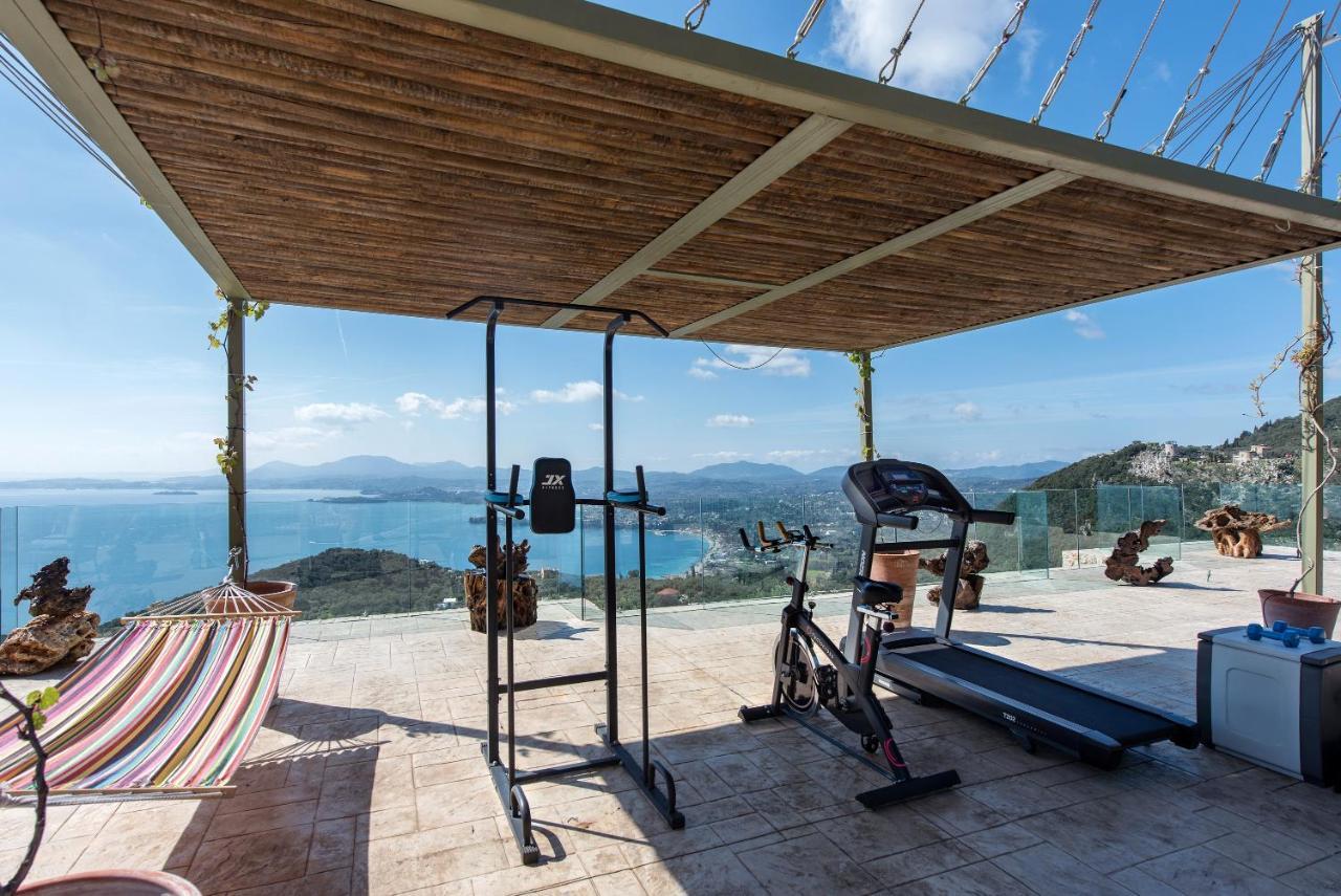 Summerwine Luxury Villa Sea View Private Pool Spartylas Eksteriør bilde