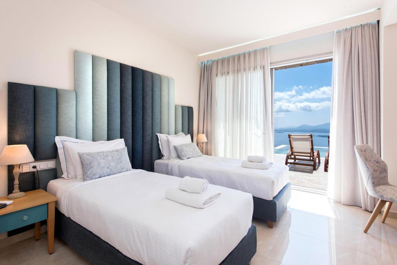 Summerwine Luxury Villa Sea View Private Pool Spartylas Eksteriør bilde